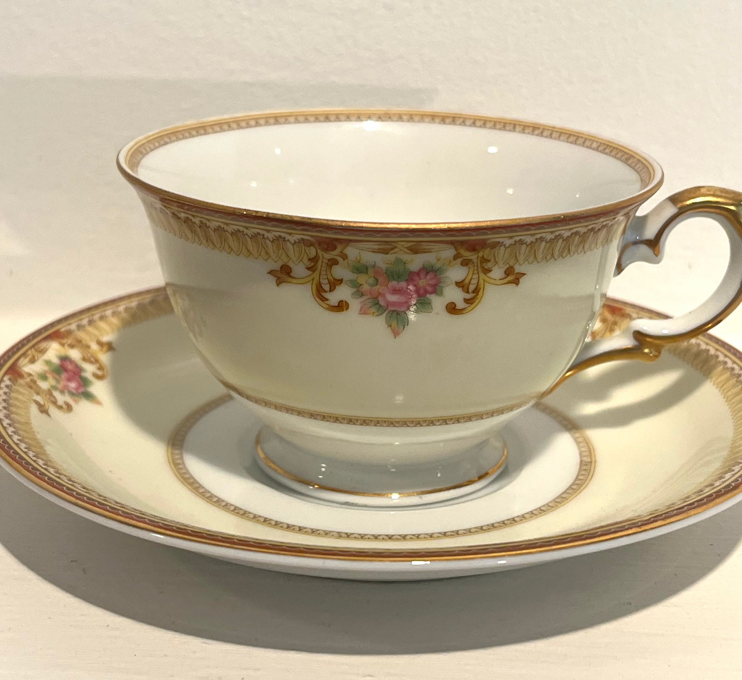 Custom Chosen Tea Cup and Saucer with Cocoa, Coffee, or Tea